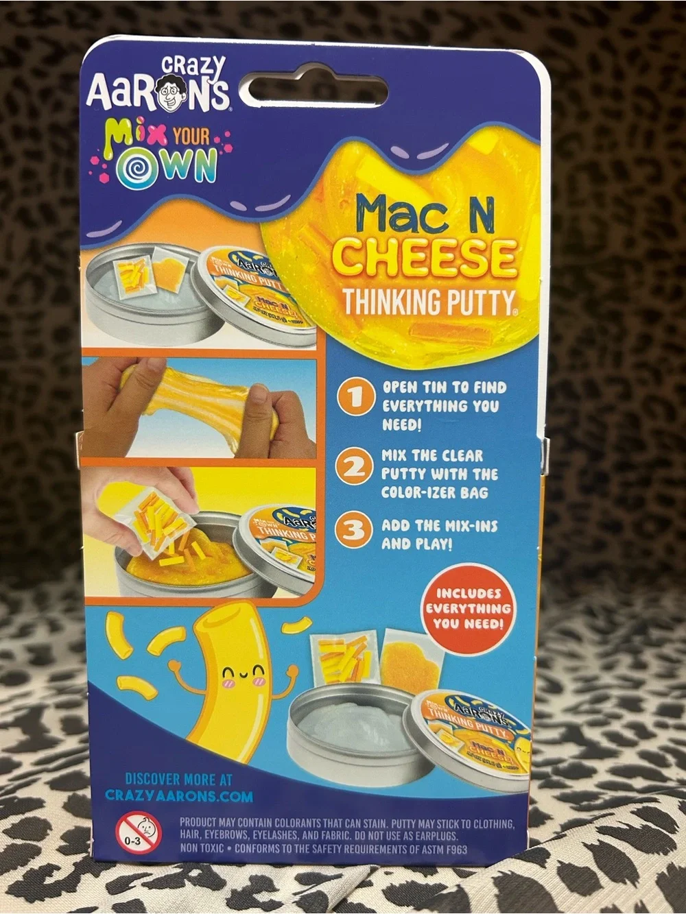 Crazy Aaron’s DIY Mac n Cheese Thinking Putty for Kids